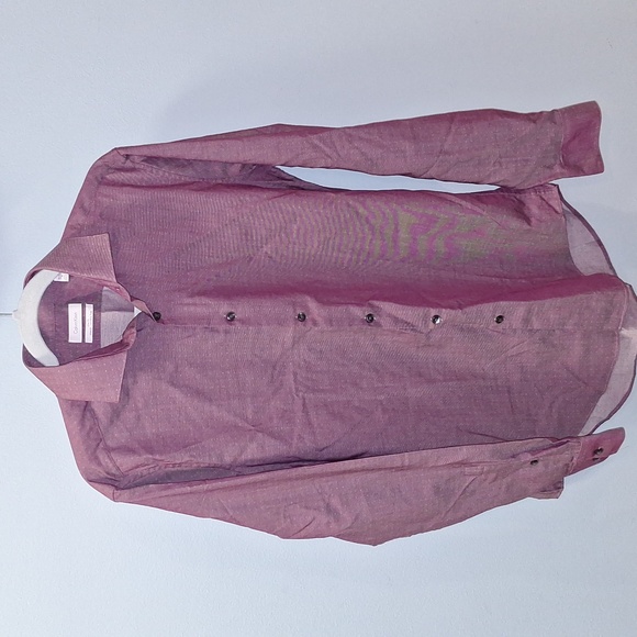 ⭐️ New Calvin Klein men's slim fit M button-up long-sleeved shirt. - Picture 2 of 7